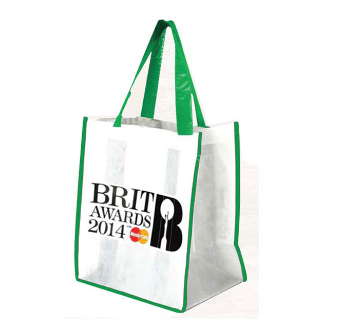 ANOKIS - RPET Shopping Bag White/Green